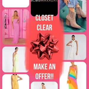 BCBGMaxAzria Vibrant Dress Collection in Pink, Yellow, and White